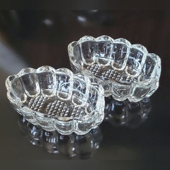 (2) Crystal Spoon Holders "438" by Princess House - Picture 5 of 11